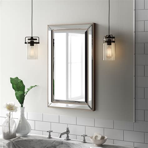 beveled medicine cabinet mirror|beveled edge recessed medicine cabinet.